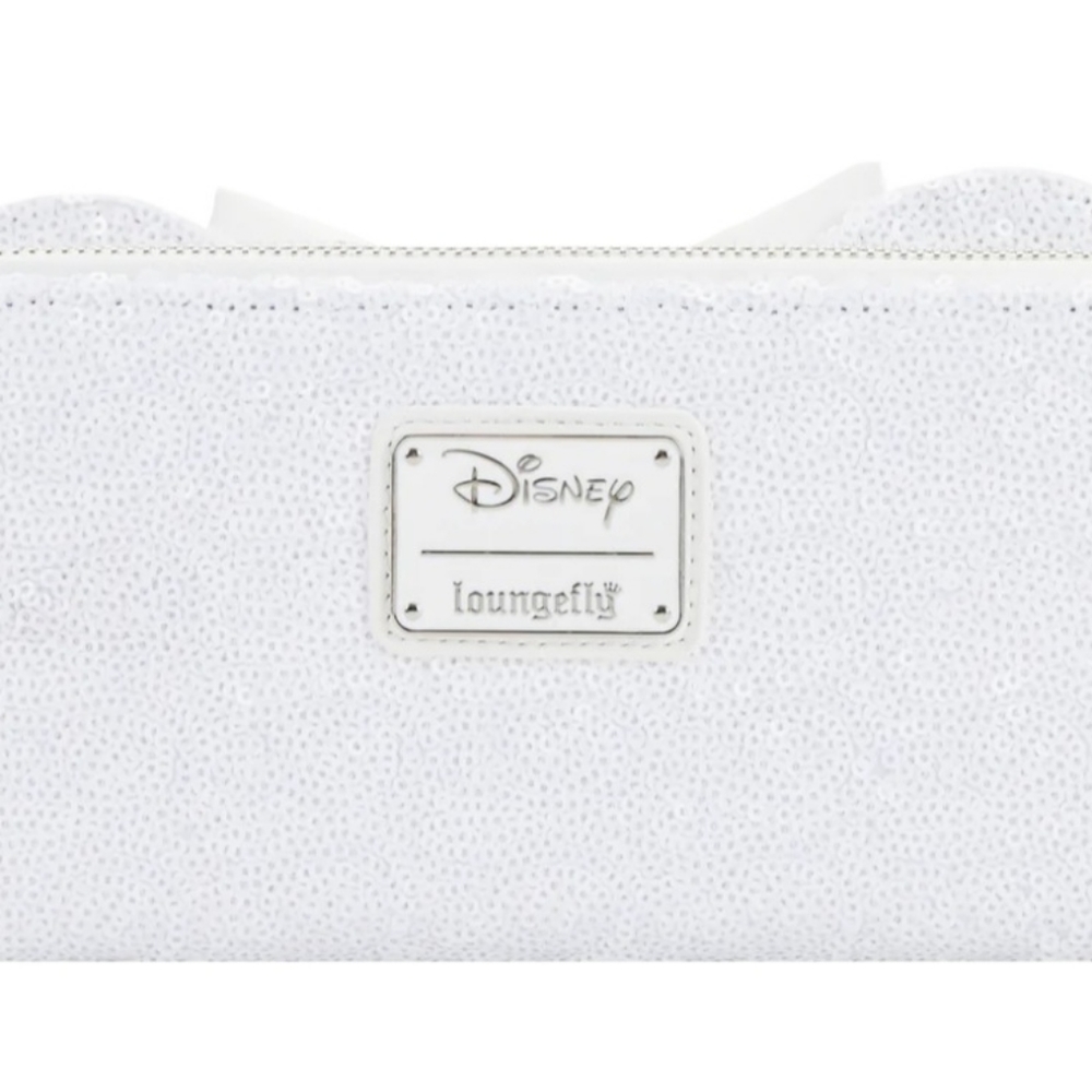 Loungefly MINNIE MOUSE SEQUIN WEDDING ZIP AROUND WALLET - DISNEY - Picture 3 of 7